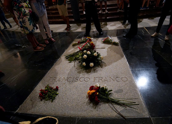 Franco's grave (photo by Reuters)